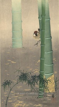 Baumbrei und Bambus Ohara Koson Shin Hanga Ölgemälde